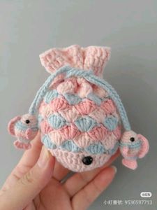 Crochet Fish Coin Pouch