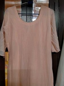 Peach sharara set
