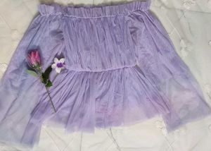 Lavender Off-Shoulder Top