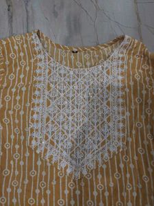 Cotton Embroidery Kurti For Women