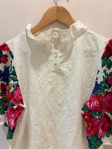 Beautiful Floral Sleeve Blouse