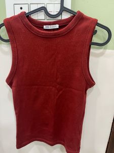 Zara Medium Sized Solid Tank Top