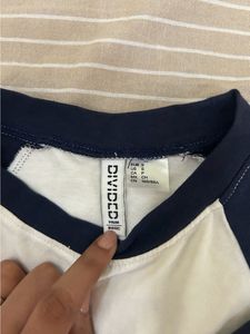 H&amp;M White Crop Top