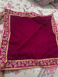 Embroidered Velvet Square Cloth, Brand New