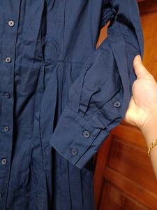 NAVY BLUE SHIRT DRESS