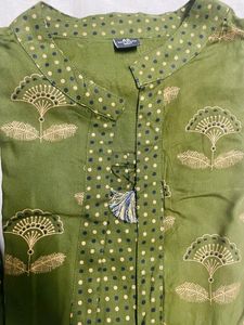 Cotton Blend Very Stylish Kurta Pant Set