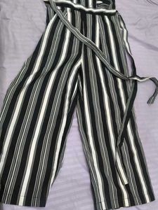 Black And White Striped Jumpsuit 🖤🤍