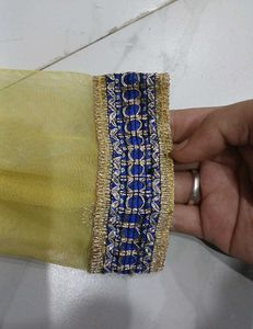 Karisma Kapoor Inspired Yellow-Blue Designer Gown