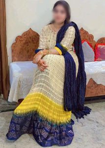 Woman Gown With Dupatta Set