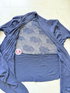 Blue Knit Cardigan