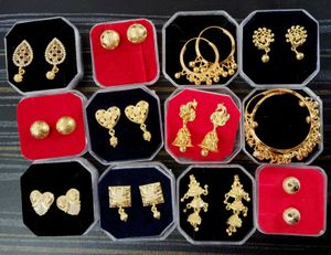 Assorted Gold Plated Earrings- ANY 3
