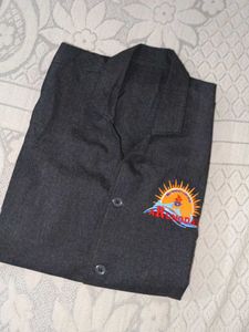 Dark Blue Sleeveless Jacket