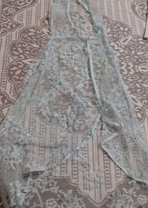 Light Blue Tulle Gown