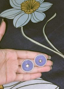 Indian Purple Trendy Earrings 💜✨(Paper Quilling)