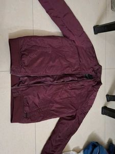 Unisex Maroon Puffer Jacket by Flying machine