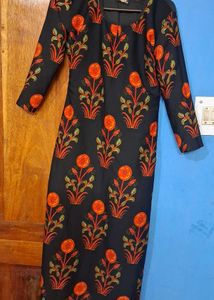 Black Longline Kurti