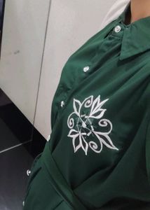 Green Embroidered Tunic