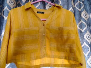 Stripped Crop Shirt K Pop