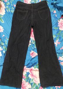 Straight Black Denim Jeans