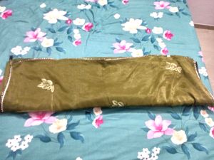 New Olive Green Organza Soft Silk Saree