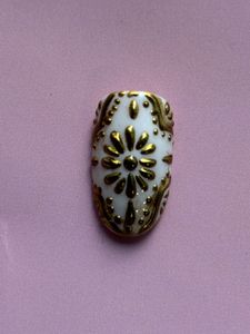 Vintage Golden Nails