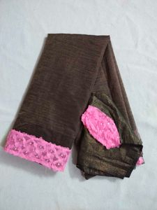 Olive & Baby Pink Saree