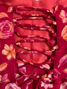 y2k Backless halter Kurti with pearls