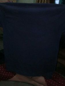 Black Polo Shirt with Striped Collar
