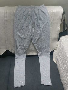 Grey Patterned Leggings