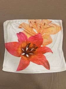 Newme Floral Print Tube Top