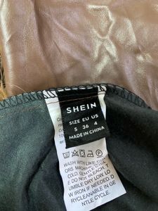 Shein Leather Top