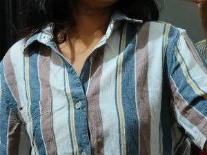 Striped Button-Down Shirt