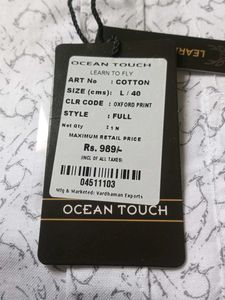 Ocean Touch Oxford Print Shirt