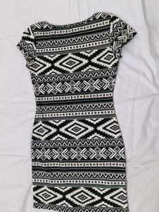 Black And White Bodycon Dress