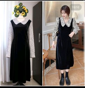 Korean Velvet Dress