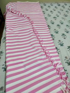 Pink Striped Bhagalpuri Cotton Chadar