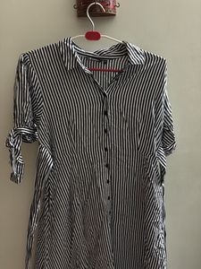 Striped Shirt Dress