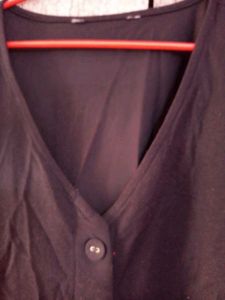 Black Button-Down Dress