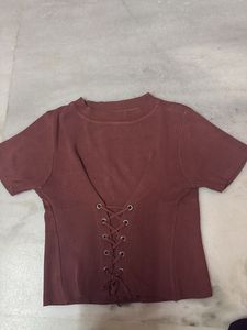 Cute Lace-Up Top