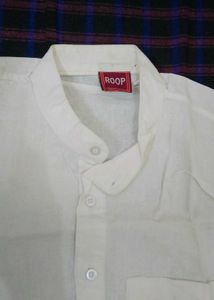 Roop White Cotton Kurta