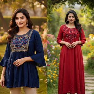 Offer🚨BUY 2 Kurtis At just ₹150🚨‼️