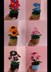Pipe Cleaner Flower Pots