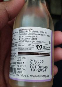 Plum Body Mist (Vanilla Vibes)