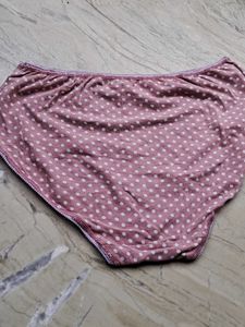 Combo Of Five Pure Cotton  Panty In Imported Fabri