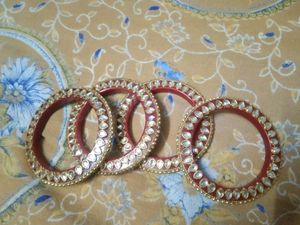 Red Bangdi Bangles Kada