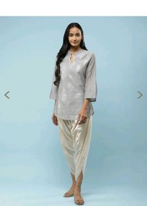 Ritu Kumar Grey Silk Kurta