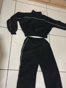 Black Tracksuit Set