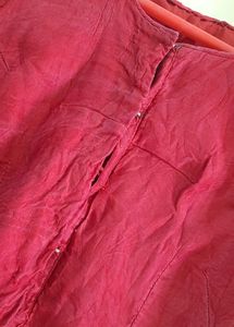 Bust-26/ Red Net Sleeves Blouse♥️