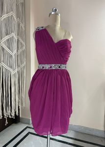 Elegant Purple Party Dress