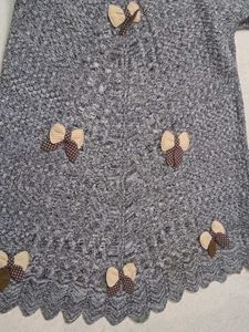 Gray Knit Sweater Dress